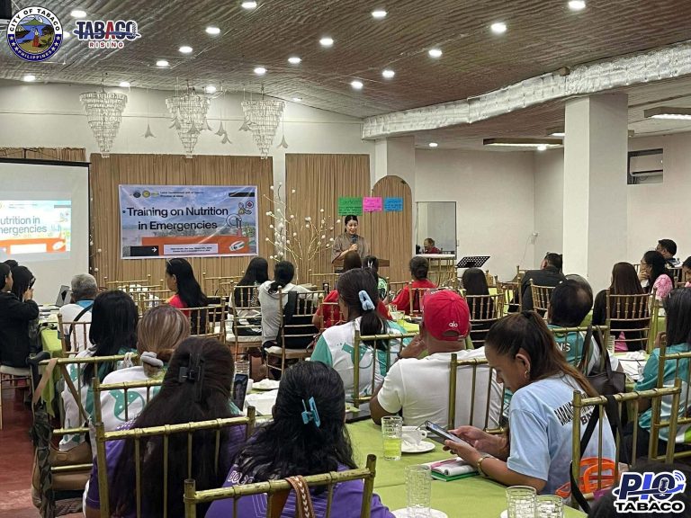 𝗧𝗥𝗔𝗜𝗡𝗜𝗡𝗚 𝗢𝗡 𝗡𝗨𝗧𝗥𝗜𝗧𝗜𝗢𝗡 𝗜𝗡 𝗘𝗠𝗘𝗥𝗚𝗘𝗡𝗖𝗜𝗘𝗦, 𝗦𝗜𝗡𝗜𝗠𝗨𝗟𝗔𝗡 𝗡𝗔 𝗦𝗔 𝗧𝗔𝗕𝗔𝗖𝗢 𝗖𝗜𝗧𝗬